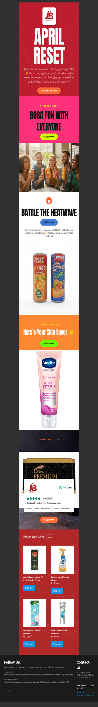 April Turning Up The Heat | Stay Cool With Jodiabaazar.com