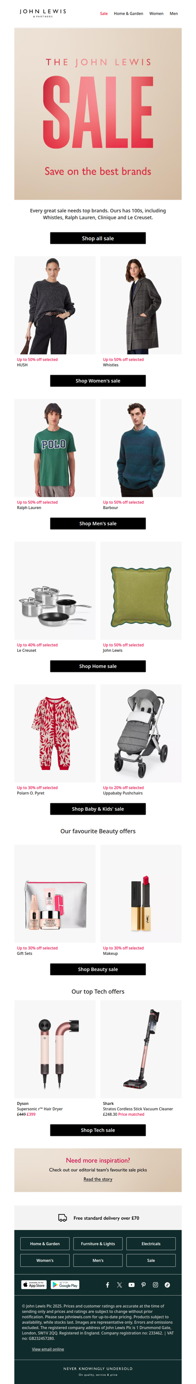 Up to 50% off selected brands: save now