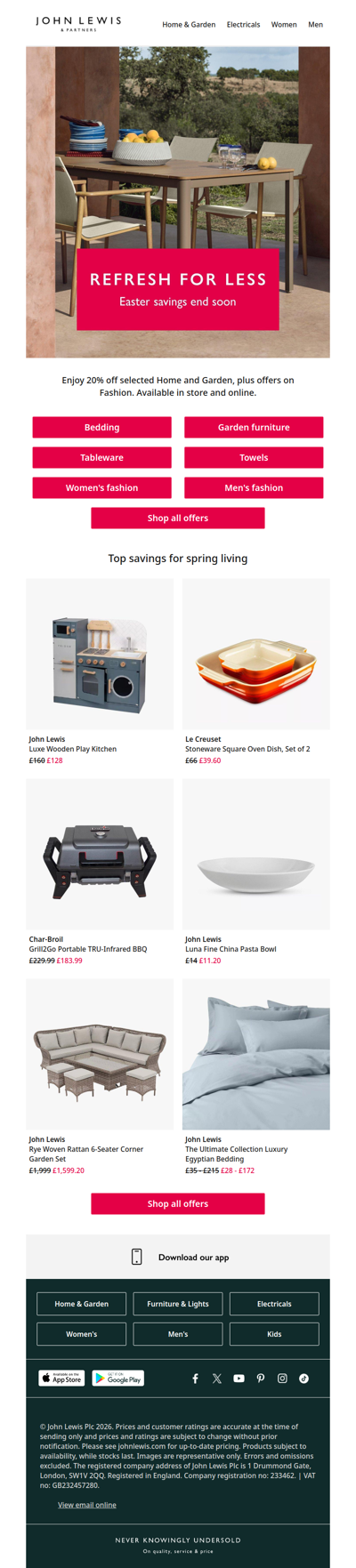 Refresh for less today – savings end soon