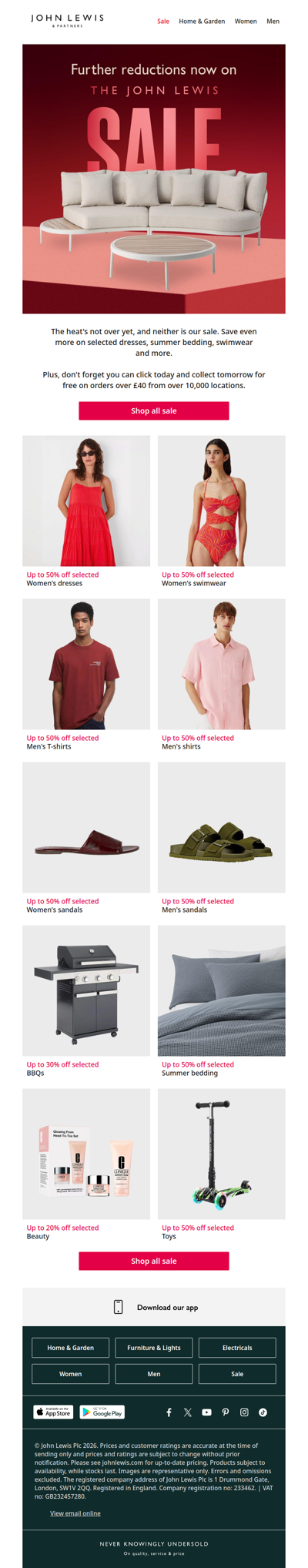 Further reductions to take the heat off summer