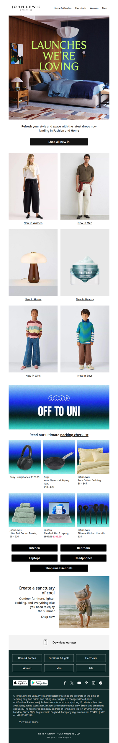 See what's new in Fashion and Home