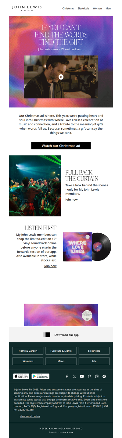 Our Christmas advert is here