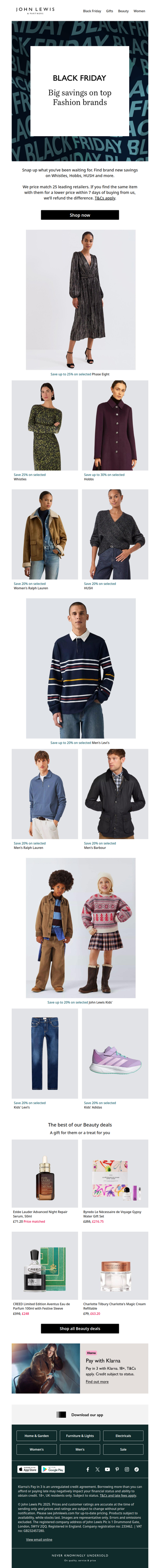 New Black Friday deals on the best Fashion brands