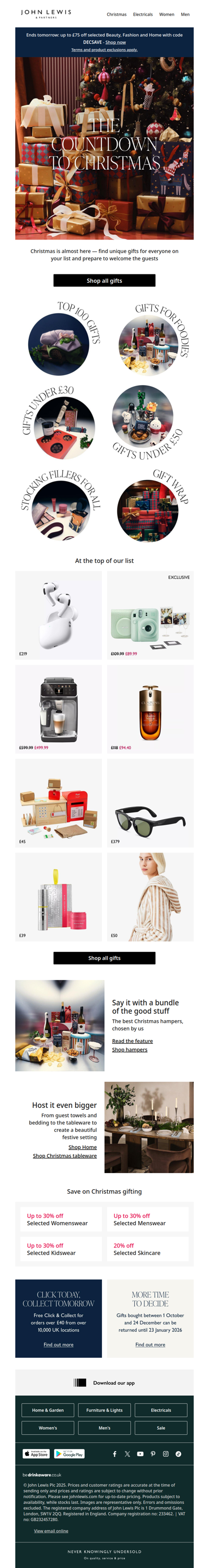 Tick off your Christmas list