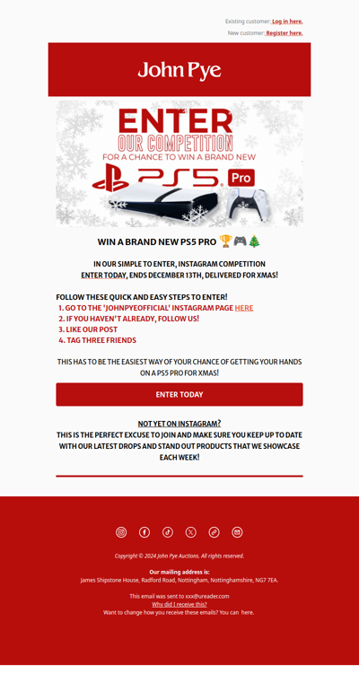 WIN! PS5 PRO in time for XMAS!