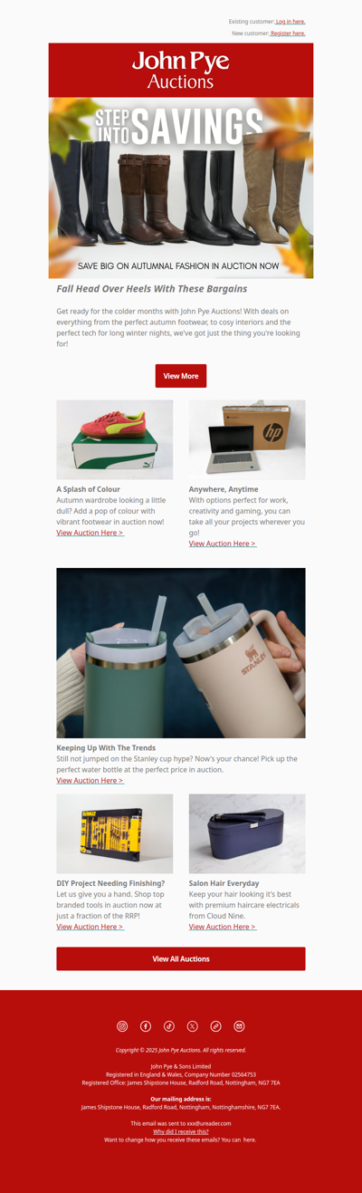 Step Into Savings 🍁