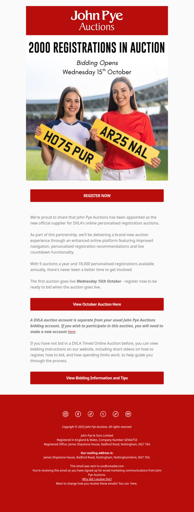 Exciting News from John Pye Auctions!