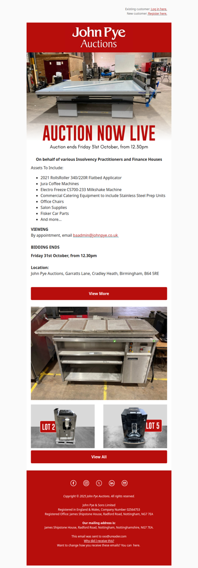 NOW LIVE: Mixed Stock Auction 🚨