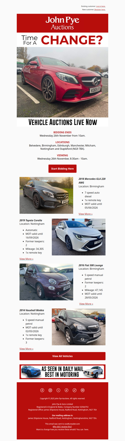 Time For A Change? 🚗