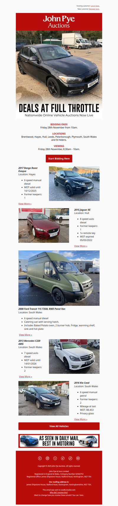 Deals At Full Throttle 🚗