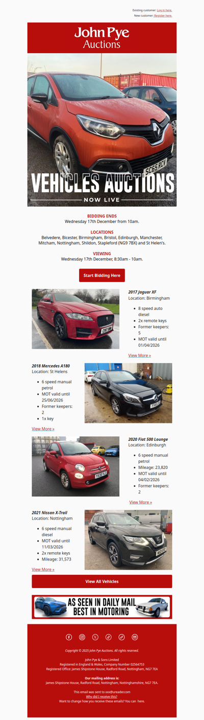 BID NOW: Nationwide Vehicles Auctions ⏰