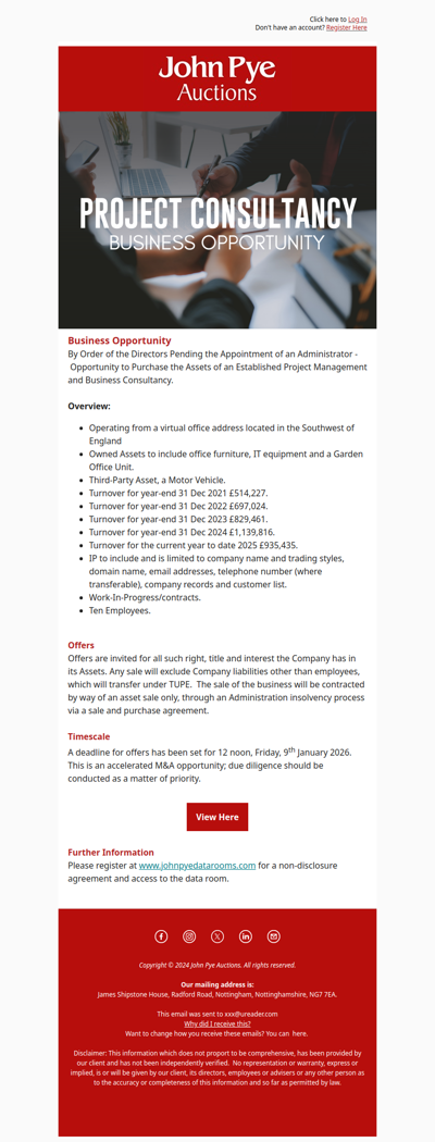 Business For Sale: Project Consultancy 🤝