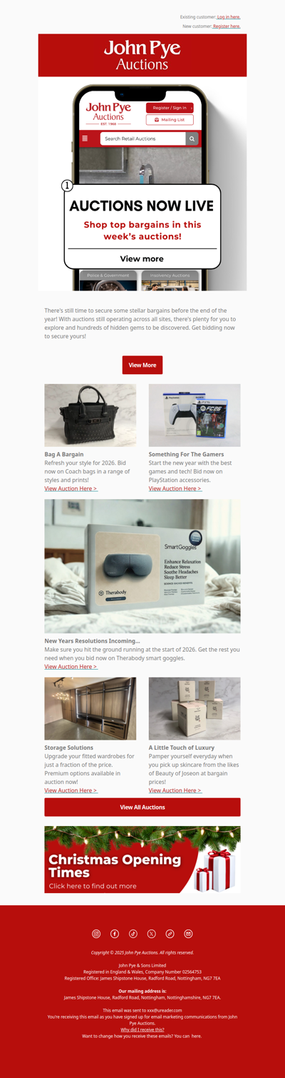 Weekly Auction Update For You 🛍️