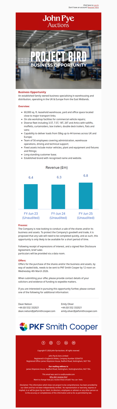 Business For Sale: Project Bird 🚛