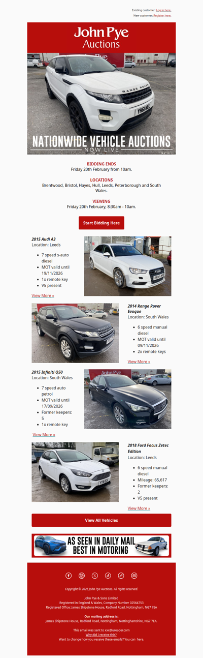 🚨Vehicles Bidding Now Live