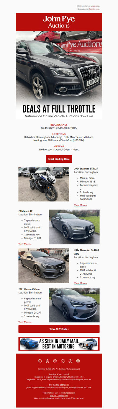 Deals At Full Throttle 🚗