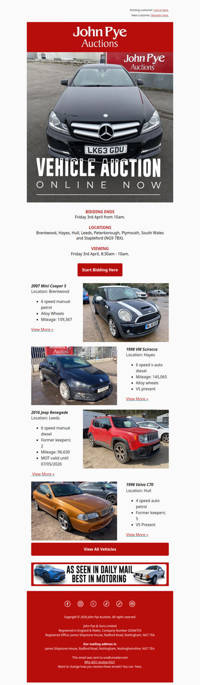 Weekly Vehicle Deals Online Now! 🚗