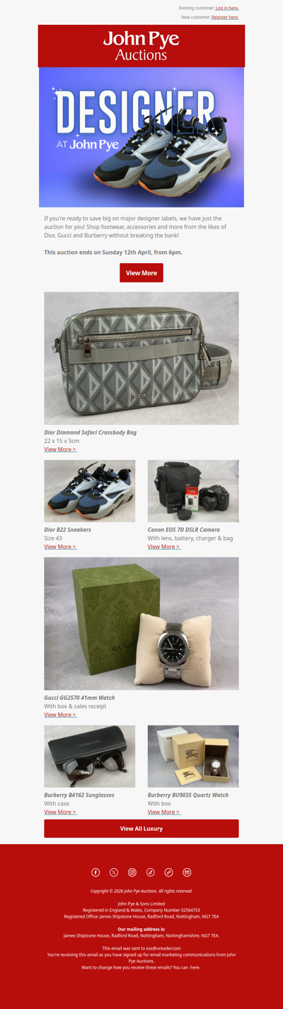 Designer At John Pye 🛍️