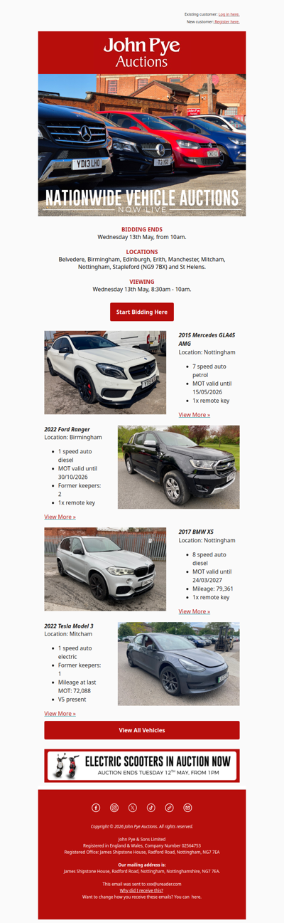🚨Nationwide Vehicles Auctions Live Now