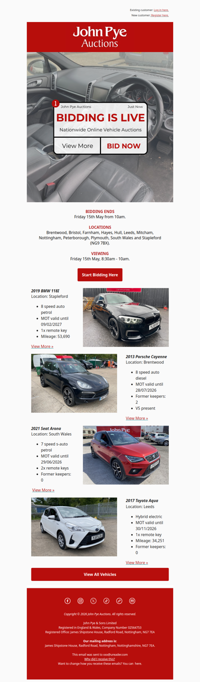 Get your bids in....
