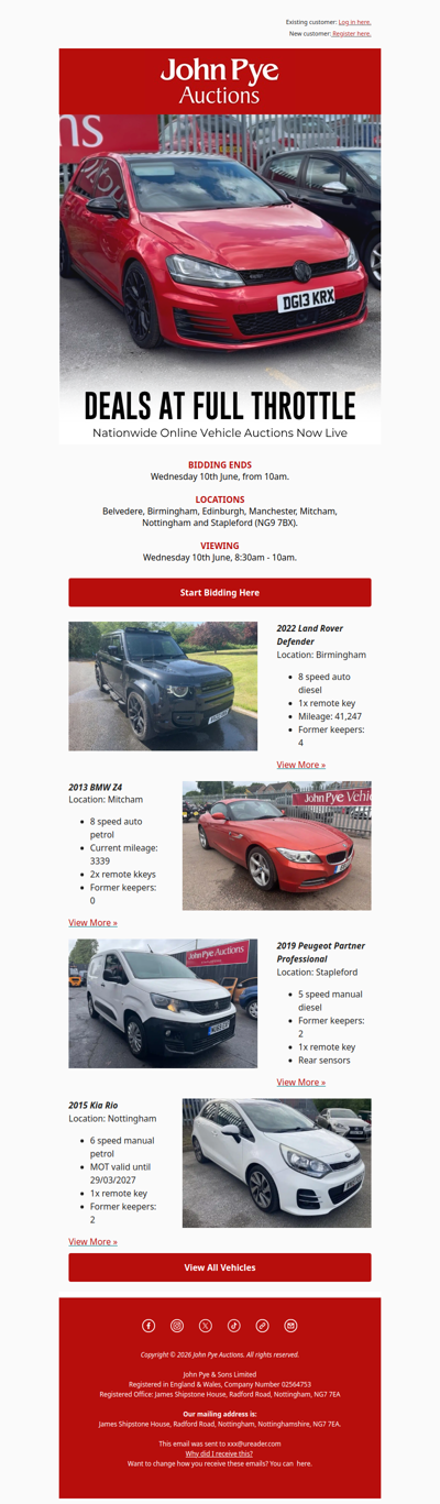 Final call for major savings