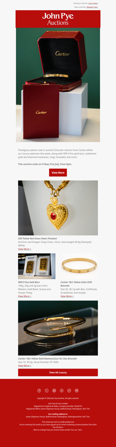 Luxury Designed Around You - Our auction is now live