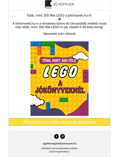 Több, mint 300 féle LEGO a Jókönyvek.hu-n 🎲