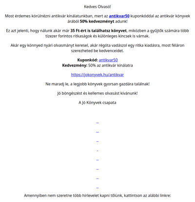 Vadássz könyvkincsekre 50% kedvezménnyel! 📖 - Jókönyvek.hu