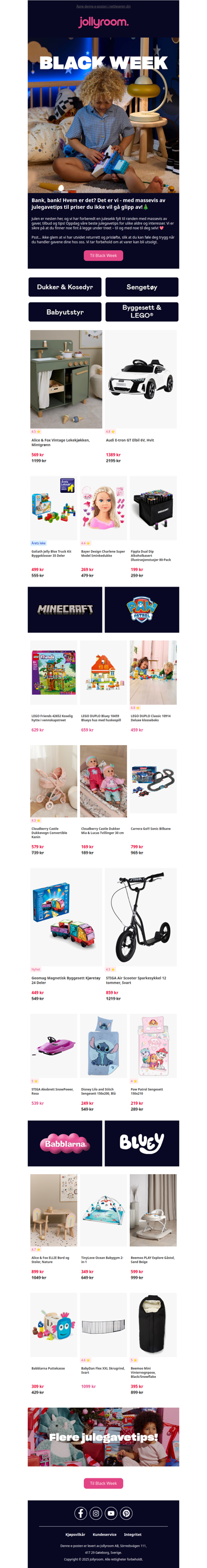 Kjøp julegavene hos oss ﻿–  akkurat nå salg på massevis av varer!🎁