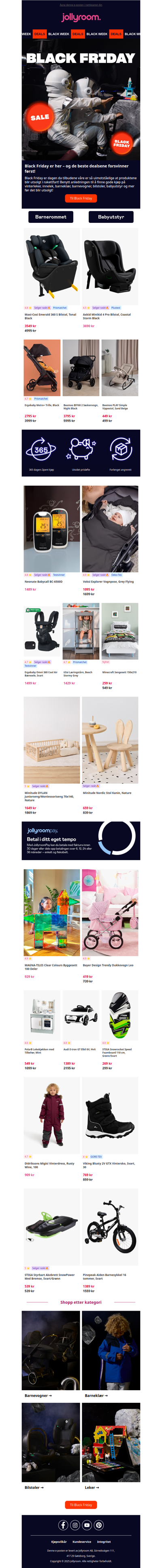 🖤 BLACK FRIDAY DEALS: SUPERSALE på tusenvis av produkter! 🖤