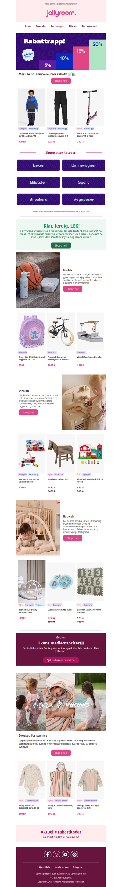 Superpriser på massevis av lek! 🤸 ⚽