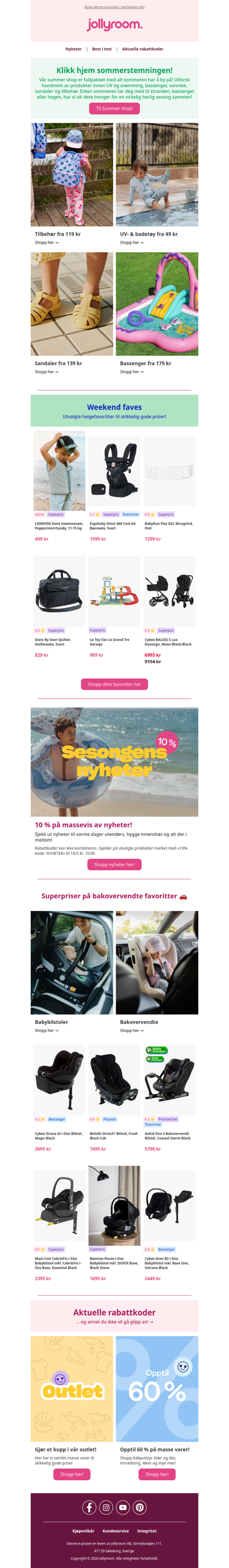 ☀️ Summer shop har alt du trenger til sommeren!