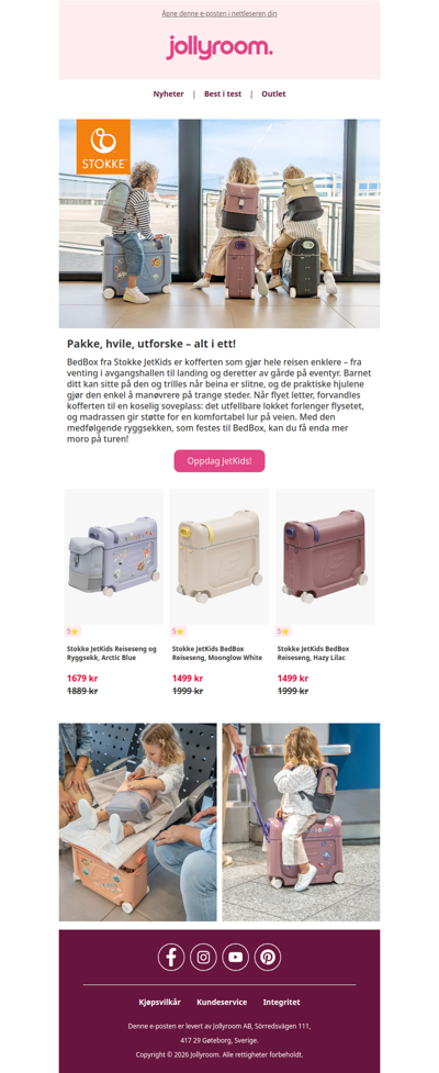 Stokke JetKids BedBox gjør flyreisene til et eventyr✈️