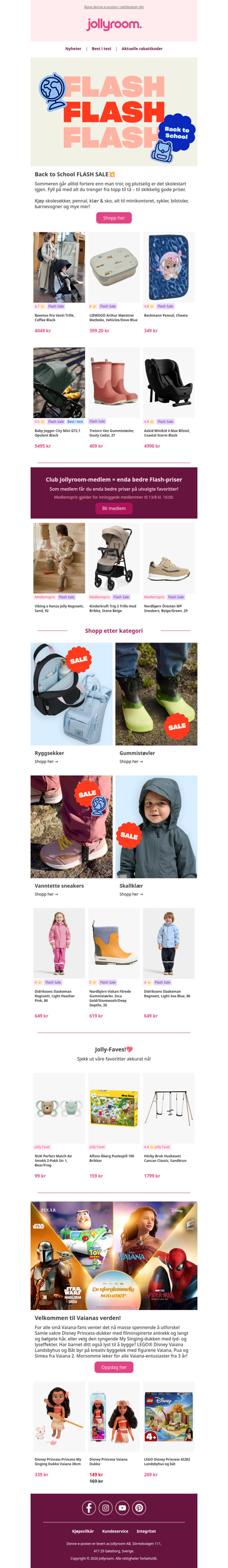 Eksklusive Flash-priser for deg som er medlem!