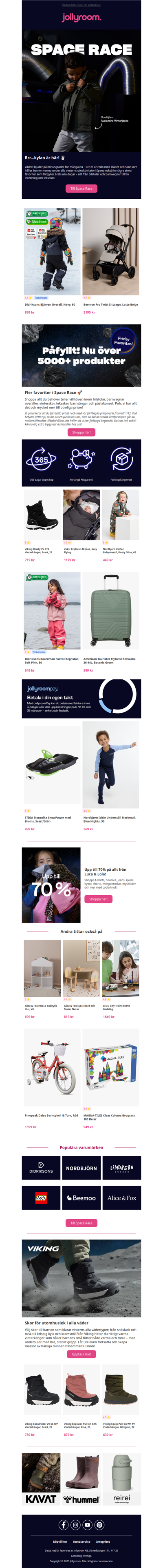 Upp till 70 % på mängder av kläder 👕 | Varmfodrade favoriter till kyliga dagar! ❄️