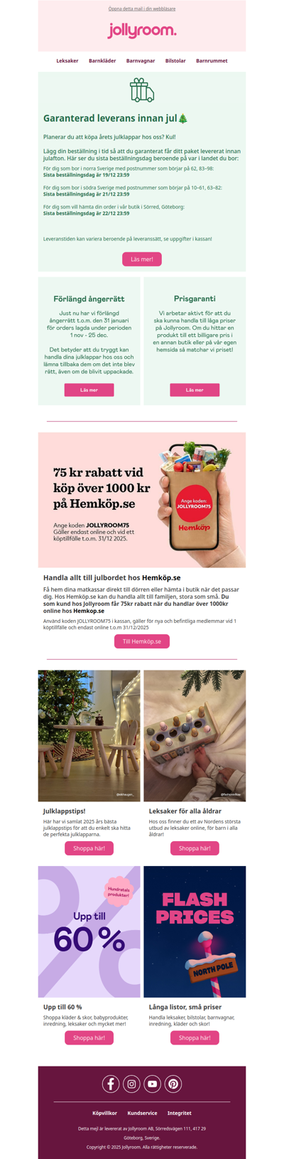 Du hinner fortfarande fixa klapparna! 📦🎁