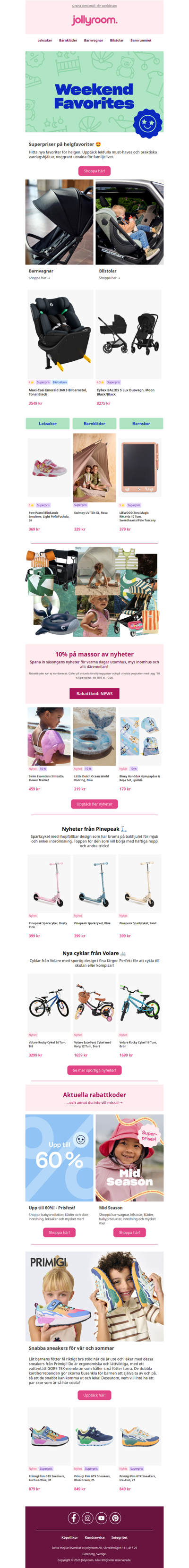 Helgens favoriter + upp till 60% PÅ MÄNGDER 🤩