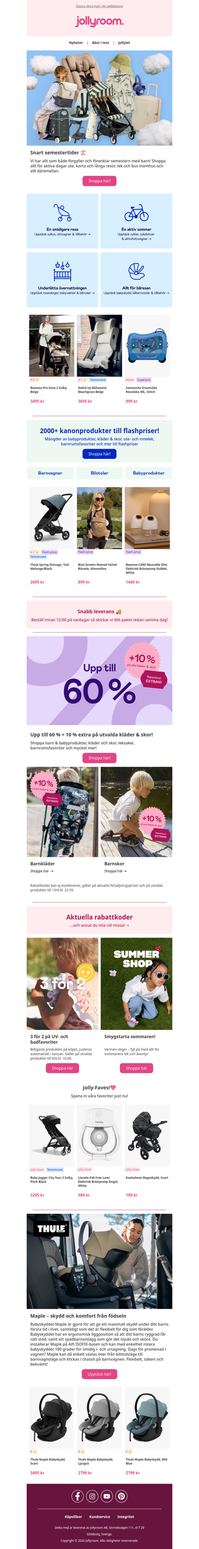 Upp till 60 % + 10 % extra på kläder & skor! 🤩