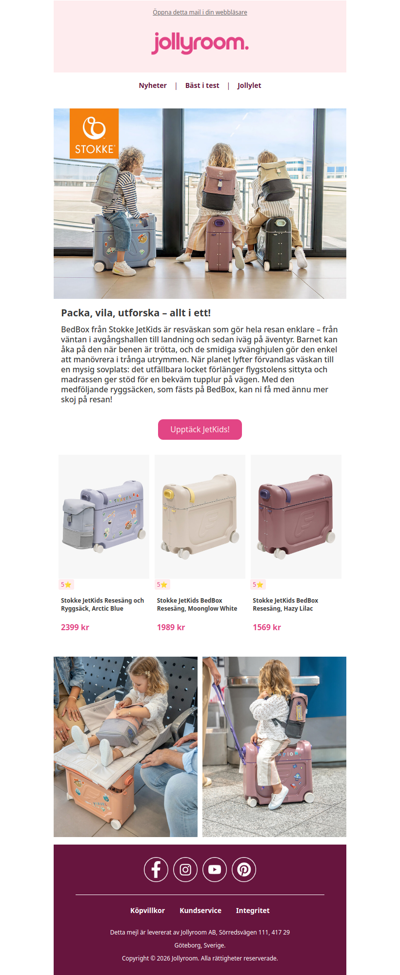 Stokke JetKids BedBox gör flygresan till ett äventyr ✈️