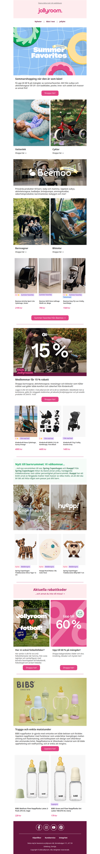 🌺Upp till 40 % på summer faves från Cybex, Bestway, Bluey, Disney, Alice & Fox, Baby’s Only & många fler