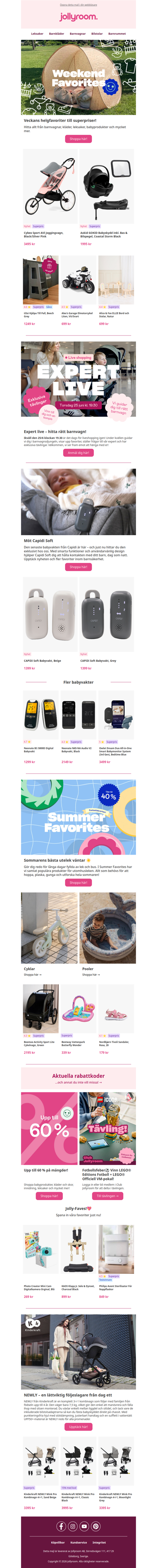 Superpriser på helgens favoriter 😍 Upp till 60%