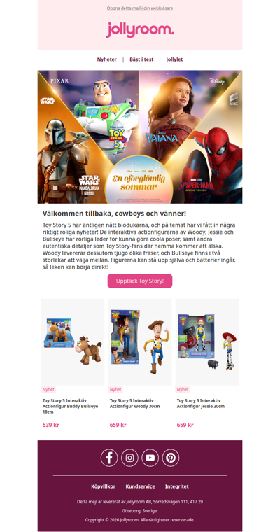Nya Toy Story 5-figurer har landat! 🤠⭐