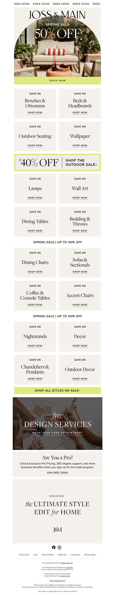 Benches & ottomans up to 50% OFF | The shortcut to a stylish season