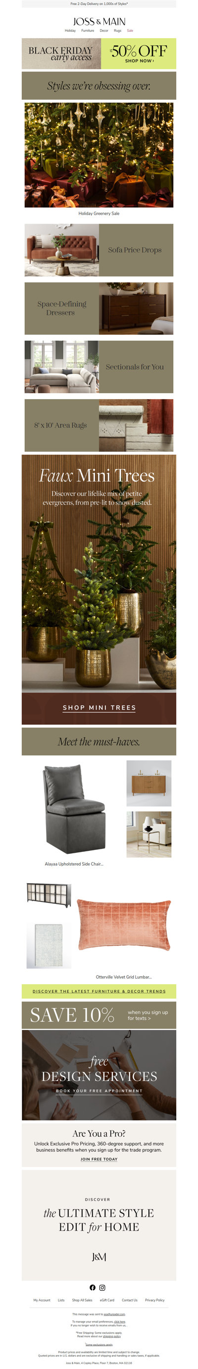 ON SALE: holiday greenery »