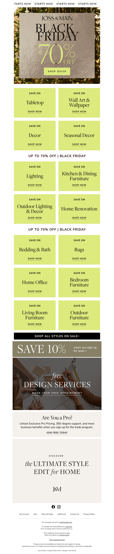 Tabletop ⇒ Black Friday STARTS NOW ⇒