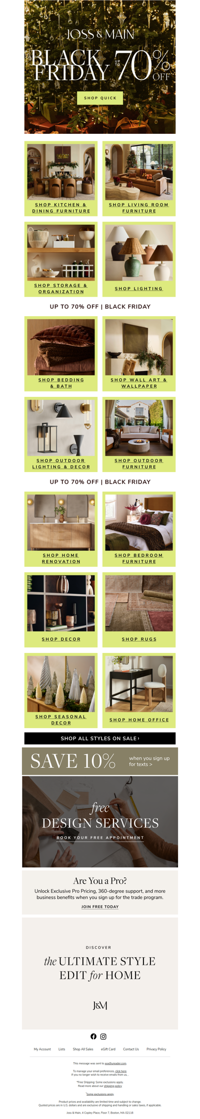 KITCHEN & DINING FURNITURE ╱╲ BLACK FRIDAY PRICE DROPS ╱╲