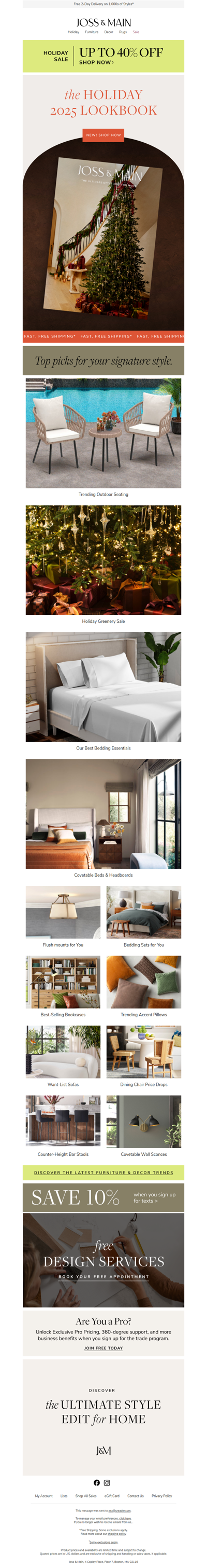 NEW: the holiday 2025 lookbook