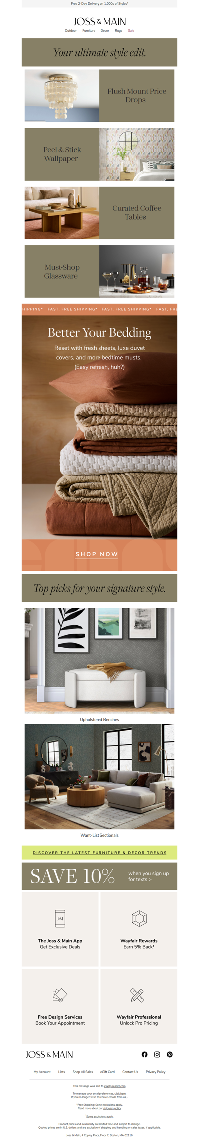 On-sale flush mounts: Stylish today, gone tomorrow