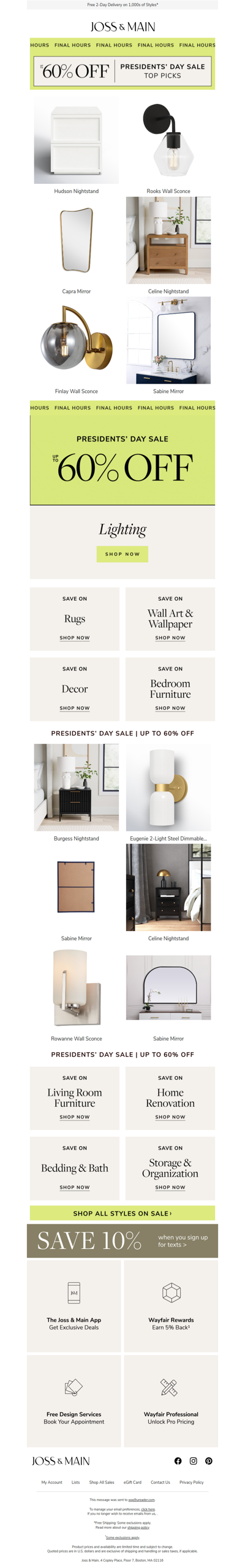 Last call 📞 for hudson nightstand deals