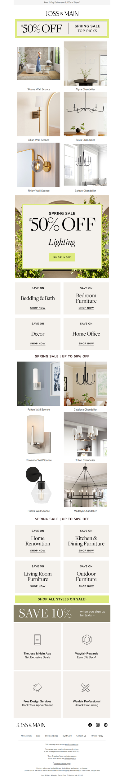 The Sloane Wall Sconce on sale ☁️ Fresh air, fresh deals